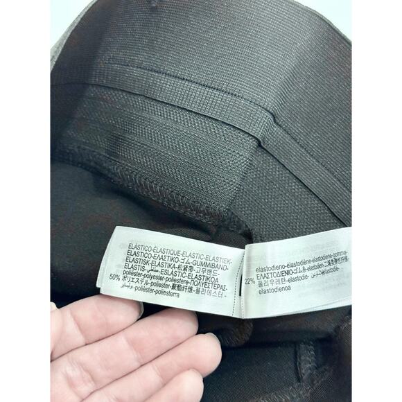 NWT Zara Pull On High Rise Slim Fit Ponte Skinny Pants Black Women's Size Small - Picture 6 of 7